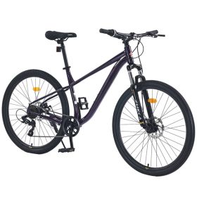 27.5 Inch Wheels 8 Speed Mountain Bike, for Men Women Boys and Girls, Front Suspension, Steel Frame