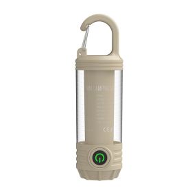 Rechargeable Outdoor Portable LED Camping Light (Color: khaki, Type: Camping Light)